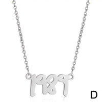  New 1989 Taylor’S Version Necklace Reputation Singer Signature Fearless Speak Now Necklaces for Music Lover TS Inspired Fan K7K2