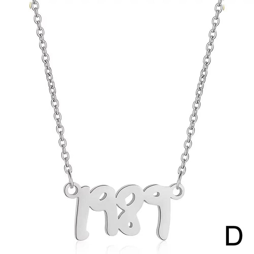  New 1989 Taylor’S Version Necklace Reputation Singer Signature Fearless Speak Now Necklaces for Music Lover TS Inspired Fan K7K2