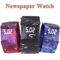 LED Display Screen 2020 Reloj Hombre Men Watches Creative Paper Led Digital Watch Waterproof Electronic Watches Men Digital Touch Screen Watches