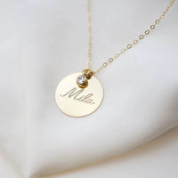 Gold Disk Necklace Handmade Initial Letter Necklace Coins Choker Gold Filled Pendants Collier Femme Kolye Jewelry Boho Necklace