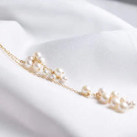 Real 14K Gold Filled Y Necklace Natural Pearl Necklace Gold Choker Handmade Pendants Collier Femme Kolye Collares Boho Jewelry