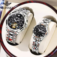 TOP Luxury Brand Couple Watches Pair for Men and Women Automatic Mechanical Lover'S Watches Waterproof Couple Watch Set