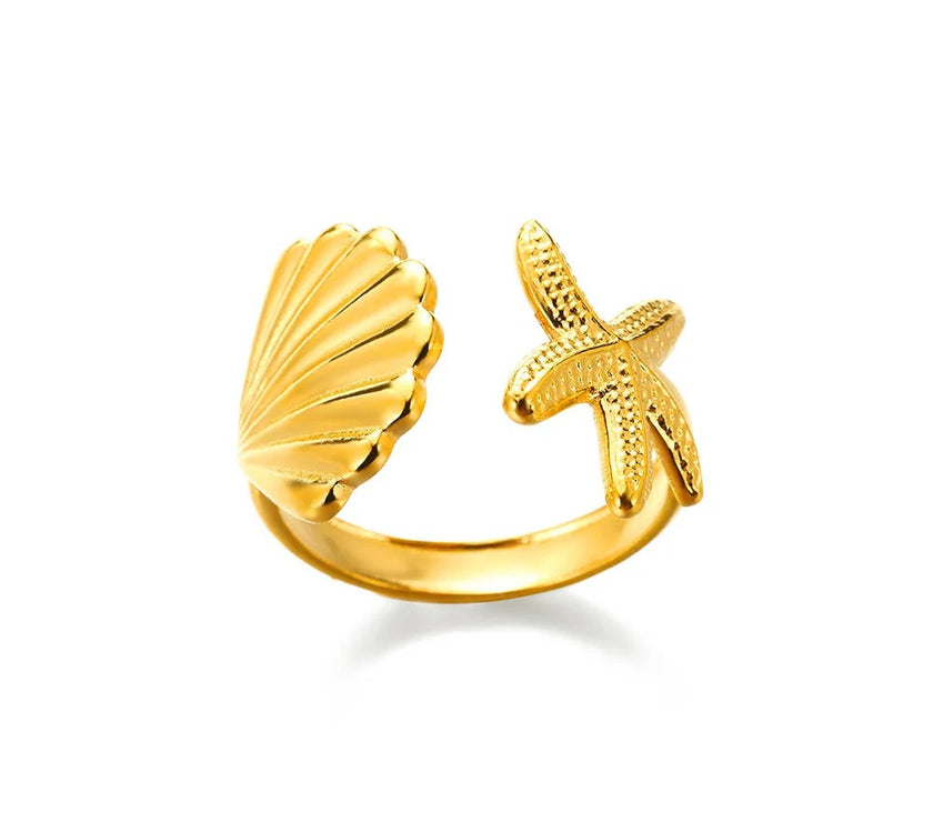 Christmas Zircon Moon Rings for Women Stainless Steel Glowing Moon Star Adjustable Finger Ring Aesthetic Wedding Jewelery Gift Bague Femme