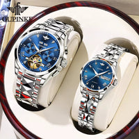 TOP Luxury Brand Couple Watches Pair for Men and Women Automatic Mechanical Lover'S Watches Waterproof Couple Watch Set