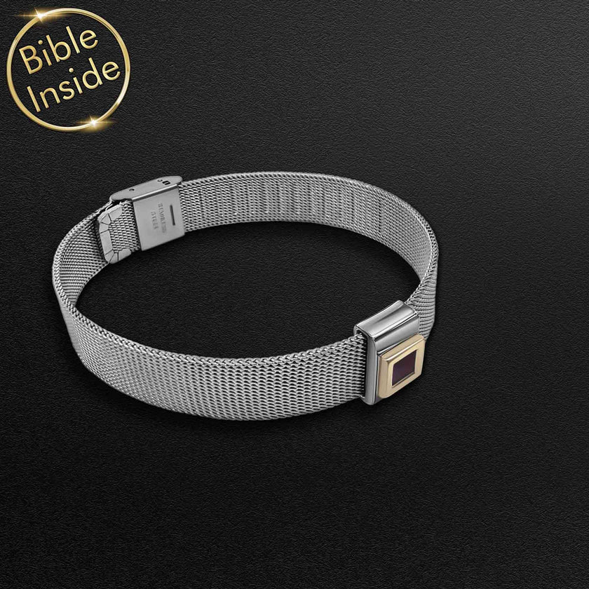 Bracelet Bible Scripture Bracelet with Nano Bible - Noble Origin Bracelet