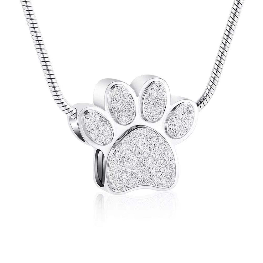 Cremation Jewelry Urn Pendant Necklace for Pet Dog Cat Ashes 316L Stainless Steel Customized Gift to Women Men Keepsake Jewelry