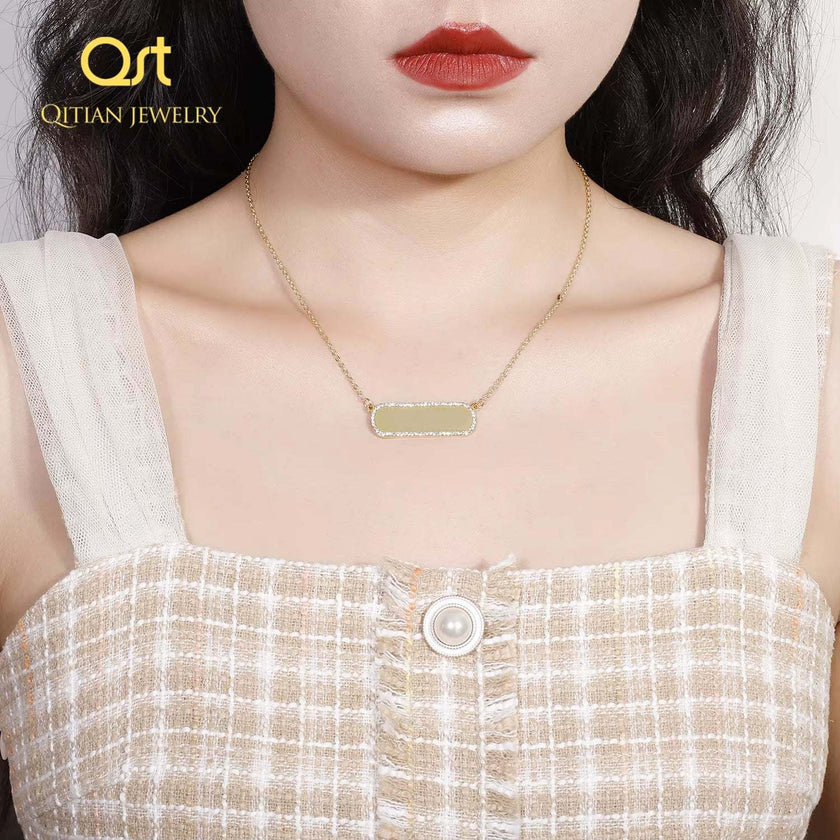 Hip Hop Iced Out Custom Name Pendant Necklaces Engraved Any Language Choker Pendants Women/Men Jewelry Gift