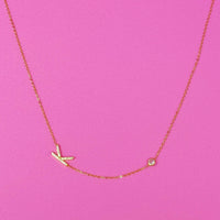 Beautiful Finest Shine Initial Sterling Silver Necklace