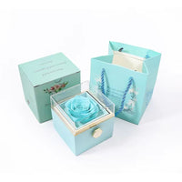 Two Customized Double Heart Necklace Gift Box