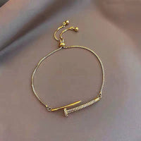 14K Real Gold Plated Fashion Jewelry Micro-Inlaid Zircon Elegant Bracelates for Woman Holiday Party Daily Luxury Bracelate