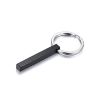 Custom Long Vertical Bar Necklace for Women Men Engrave Persoanlized Name Initial Pendant Stainless Steel Inspiration Gifts