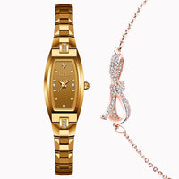 Elegant Gold/Rose Gold Watches for Womens Waterproof Slim Thin Small Wrist Analog Diamond Quartz Ladies Wrist Watches Elegant