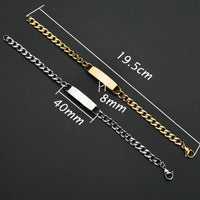Sifisrri Engraved Name Letter Date Bracelets Women Men Stainless Steel Adjustable Bangles for Boys Girls Kids Jewelry Gift