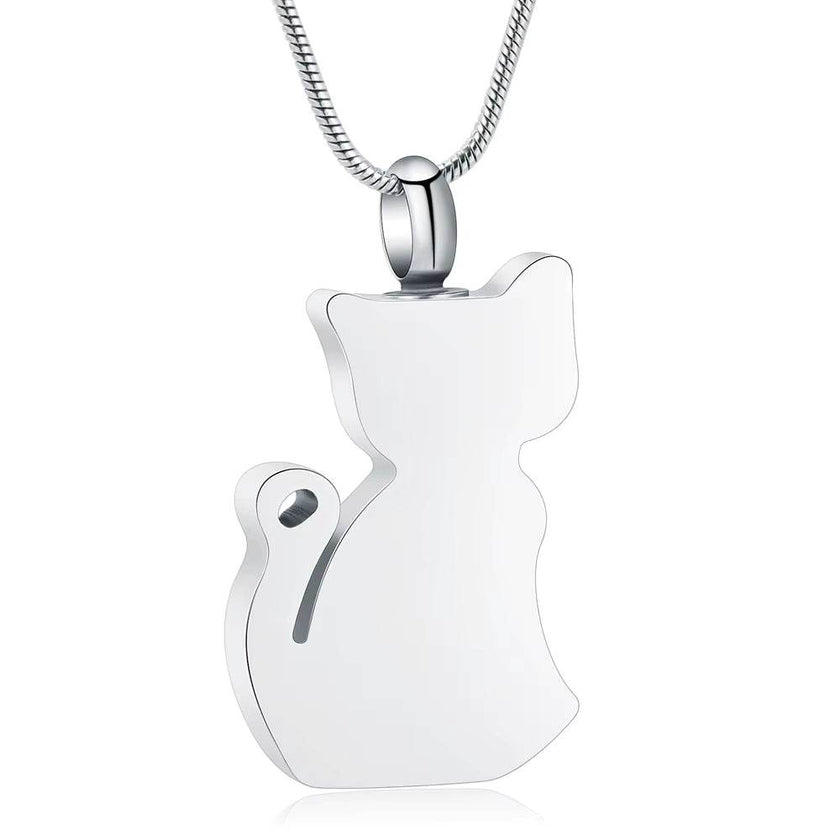 Cremation Jewelry Urn Pendant Necklace for Pet Dog Cat Ashes 316L Stainless Steel Customized Gift to Women Men Keepsake Jewelry