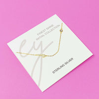 Beautiful Finest Shine Initial Sterling Silver Necklace