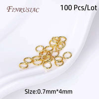 Supplies for Jewelry Wholesale 18K Gold Plated Lobster Clasp with Extension Chain,Ball Head Pin,Crimp Beads,Bead Tips,Jump Ring