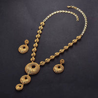 Dubai Gold Color Earrings/Necklaces/Jewelry Sets for Women Gold Color African/Nigeria Jewellery Gifts Band Gift Box