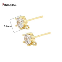 Brass Metal 14K Gold Plated Earring Hooks Accessories Earwires Wholesale Diy Earrings Findings Material