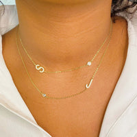 Beautiful Finest Shine Initial Sterling Silver Necklace