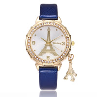 2020 Ladies Watches Fashion Paris Eiffel Tower Watches Women Faux Leather Quartz Watches Relogio Feminino Reloje Mujer Best Gift