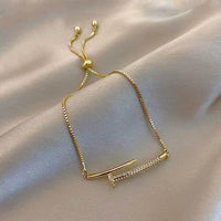 14K Real Gold Plated Fashion Jewelry Micro-Inlaid Zircon Elegant Bracelates for Woman Holiday Party Daily Luxury Bracelate