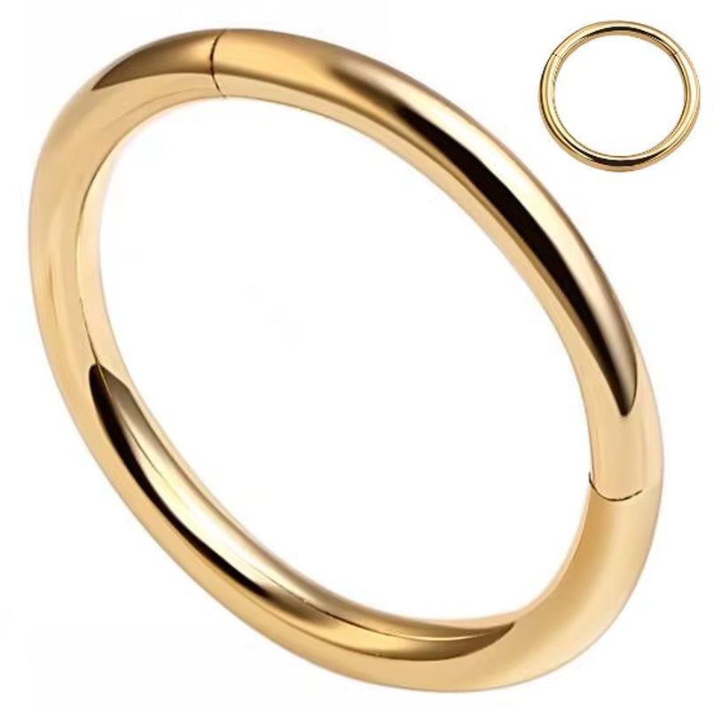 18K Real Solid Gold Multiple Color CZ Butterfly Flower Shape Nose Ring Bendable Body Jewelry KB05 KB08