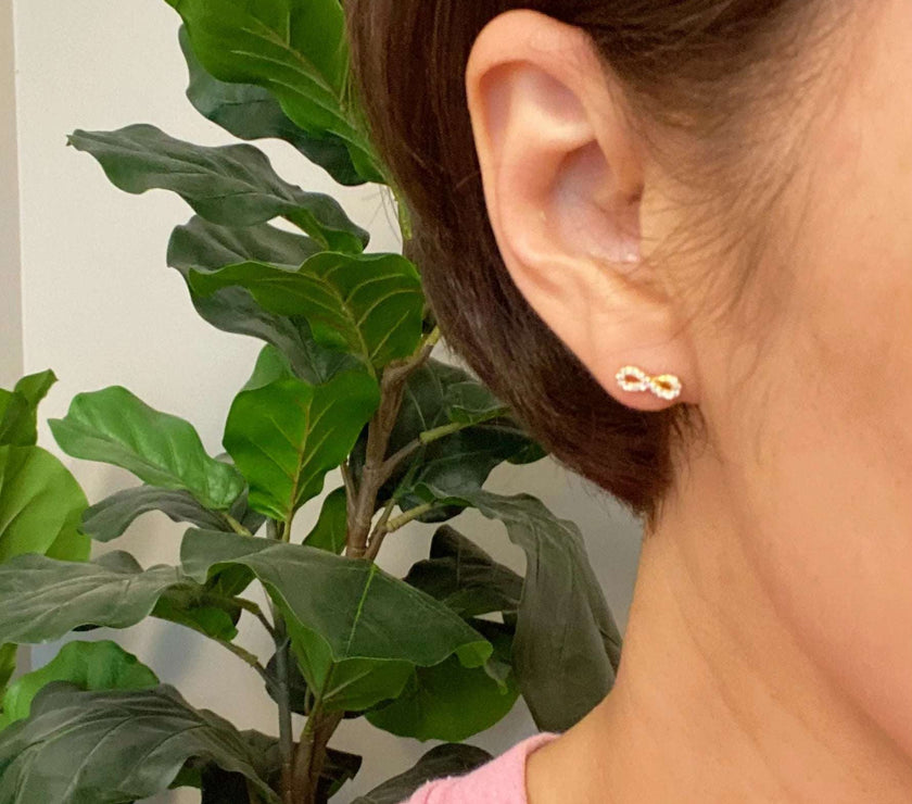 Mini Sparkle Mini Stud Sterling Silver Earrings