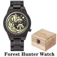 Viking Watches  Wooden Men Watch Top Japanese Quartz Movement Wristwatch with Helm of Awe Runic Circle Fashion Gift Box