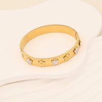 Jewelry 1Pc Fashion Flower Stainless Steel Bracelet Style Vintage Hand Jewelry