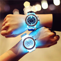 Ladies Watch Wrist Backlight Quartz Led Sport Women'S Watch Top Brand Luxury Man Wristwatch Dual Display Luminous Wristwatch 시계