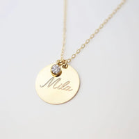 Gold Disk Necklace Handmade Initial Letter Necklace Coins Choker Gold Filled Pendants Collier Femme Kolye Jewelry Boho Necklace