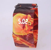 LED Display Screen 2020 Reloj Hombre Men Watches Creative Paper Led Digital Watch Waterproof Electronic Watches Men Digital Touch Screen Watches