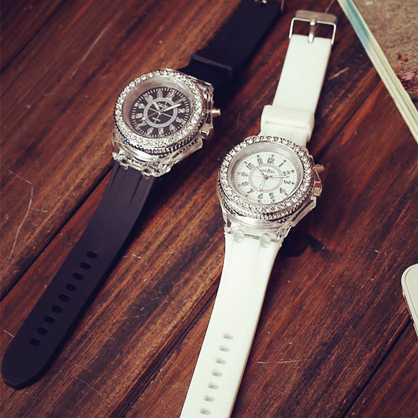 Ladies Watch Wrist Backlight Quartz Led Sport Women'S Watch Top Brand Luxury Man Wristwatch Dual Display Luminous Wristwatch 시계