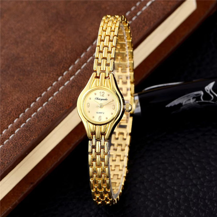 Bracelet Clasp Simple Elegant Small Women'S Watches Luxury Brand Gold Wrist Watches for Women Ladies Quartz Watches for Girls Montre Femme