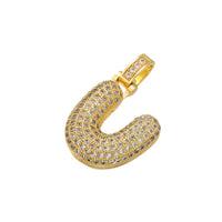 Women ZHUKOU Delicate and Fat 26 Gold Color Letter Pendant for Women Handmade DIY Necklace Earrings Jewelry Accessories Mode: VD614