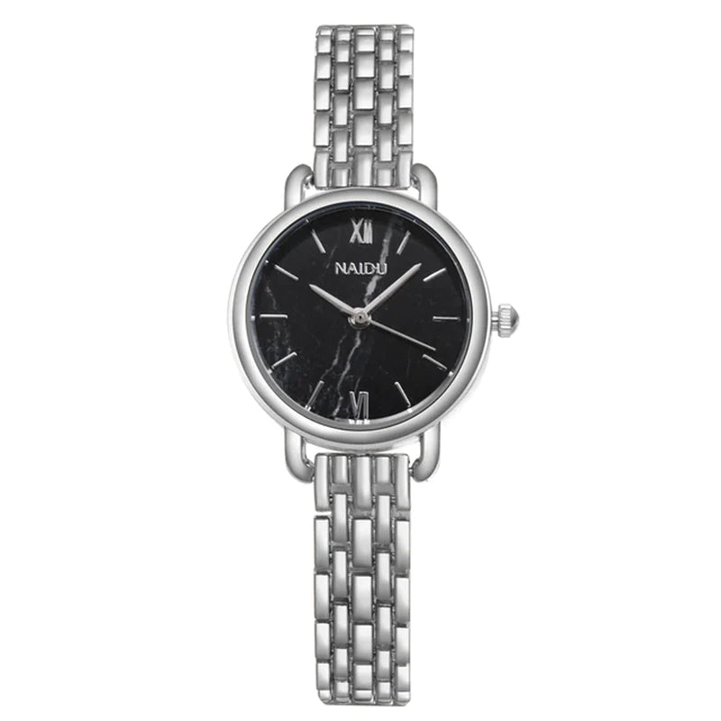 Luxury Women Watches New NAIDU Rose Gold Silver Ladies Bracelet Watch Womens Quartz Dress Wristwatch Feminino Reloj Mujer Kol Saati