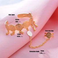 Gold Color Coin Banglesfor Girl Baby Bracelet Islam Muslim Arabic Currency Money Gold Bracelets Bangle Jewelry Birthday Gift