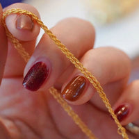 YUNLI Real 18K Gold Twisted Chain Necklace Simple Style Pure AU750 Hemp Rope Chain for Women Fine Jewelry Gifts