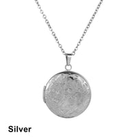 Love Heart Secret Message Locket Necklace Pendant DIY Photo Picture Locket Vintage Gift for Lover Couples Custom Message