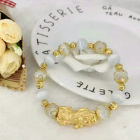 Real Gold Au999 Bracelet Jewelry Fashionable Pure Gold Pixiu Transfer Bracelet Attracting Wealth and Treasure Gold 24K Bracelet