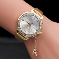 2020 Ladies Watches Fashion Paris Eiffel Tower Watches Women Faux Leather Quartz Watches Relogio Feminino Reloje Mujer Best Gift