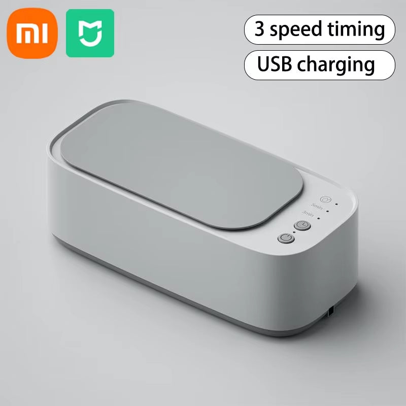 Simple Xiaomi  Ultrasonic Glasses Cleaning Machine 45KHZ Ultrasound Jewelry Cleaner Machine High Frequency Ultrasonic Cleaner Bath