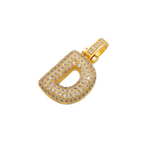 Women ZHUKOU Delicate and Fat 26 Gold Color Letter Pendant for Women Handmade DIY Necklace Earrings Jewelry Accessories Mode: VD614