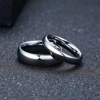 High Quality Simple Tungsten Rings Free Engraved Name Men Women Exclusive Couple Wedding Ring Wholesale Fashion Jewelry