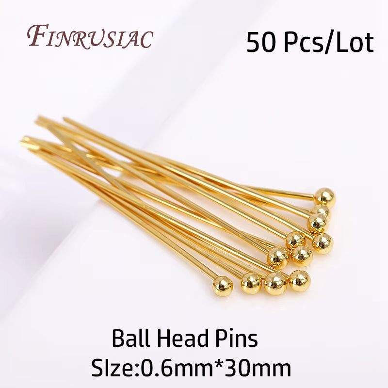 Supplies for Jewelry Wholesale 18K Gold Plated Lobster Clasp with Extension Chain,Ball Head Pin,Crimp Beads,Bead Tips,Jump Ring