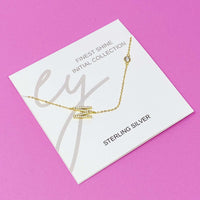 Beautiful  Finest Shine Initial Sterling Silver Necklace
