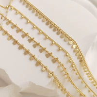Brass 14K Gold Plated Star Heart Charms Bead Chain Satellite Cable Link Chains Diy for Women Necklace Bracelet Jewelry Making