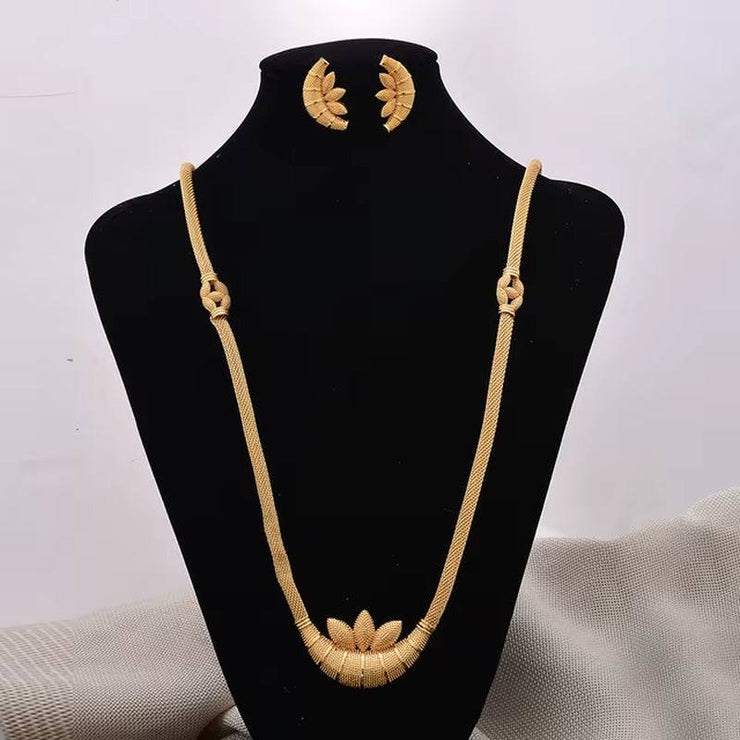 Charms Dubai Ethiopia African Necklace/Earrings/Pendant Jewelry Set for Women/Girls/Kids Fashion Metal Russia Gifts
