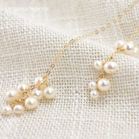 Real 14K Gold Filled Y Necklace Natural Pearl Necklace Gold Choker Handmade Pendants Collier Femme Kolye Collares Boho Jewelry