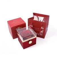 Two Customized Double Heart Necklace Gift Box